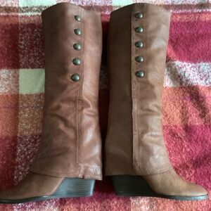 Vince Camuto Leather Wedge Boots